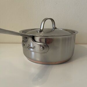 Emeril 2-Qt Sauce Pan Copper Core Stainless Steel Pot Hanging 7" Handle